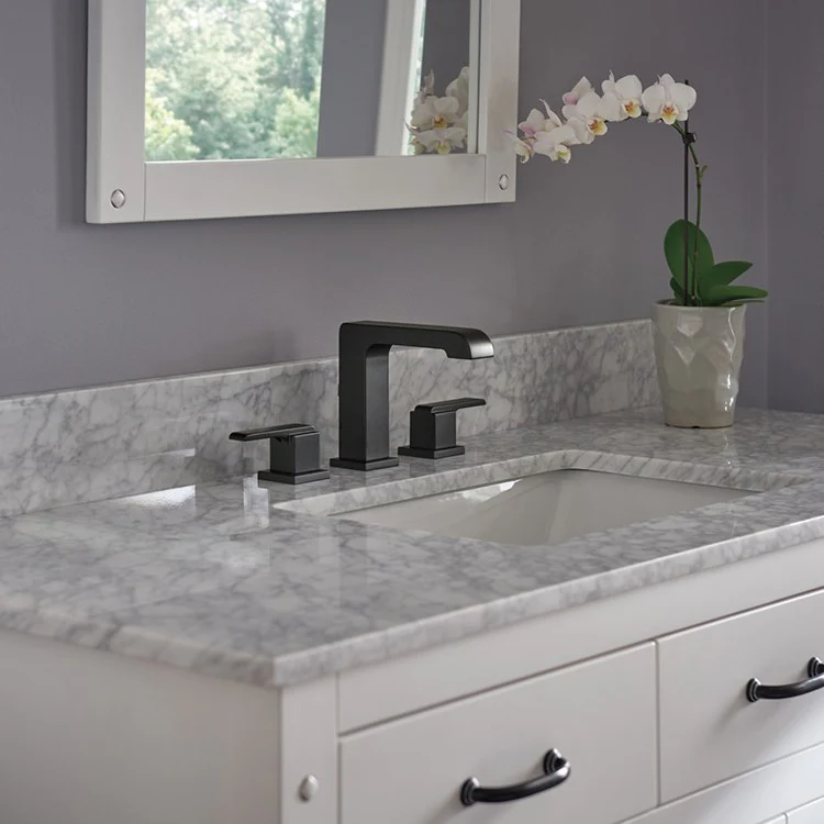 Ara Two Handle Widespread Bathroom Faucet with Drain - Frankwebs