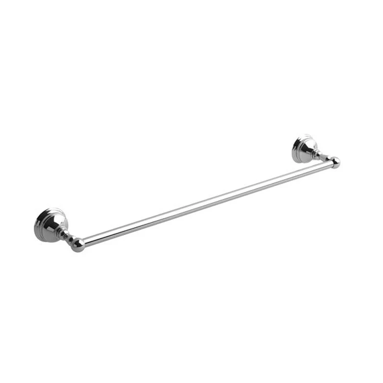 Towel Bar Retro 24 Inch Brushed Nickel Zinc 4-1/8 Inch - Frankwebs