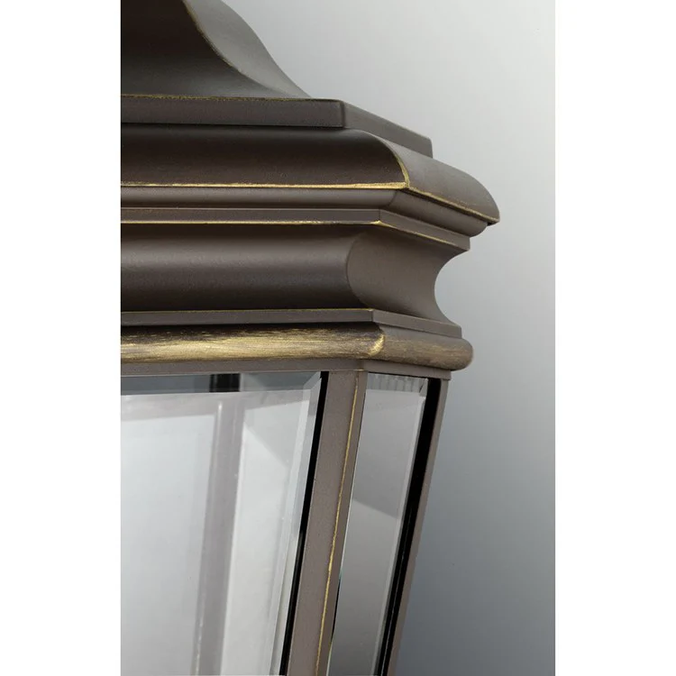 Crawford Three-Light Wall Lantern with Bottom Bracket - Frankwebs