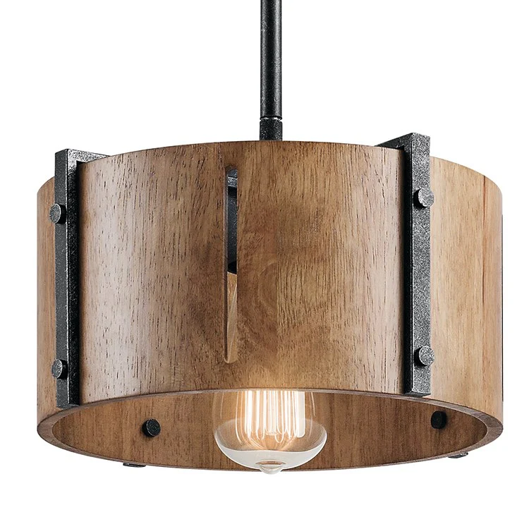 Elbur Single-Light Pendant/Semi-Flush Mount Ceiling Fixture - Frankwebs