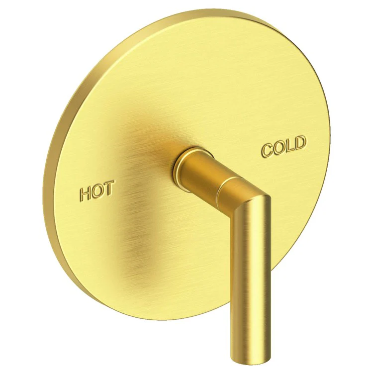 Pressure Balance Valve Trim Pavani Round 1 Lever Midnight Chrome ADA Depth 2-4/5 Inch - Frankwebs