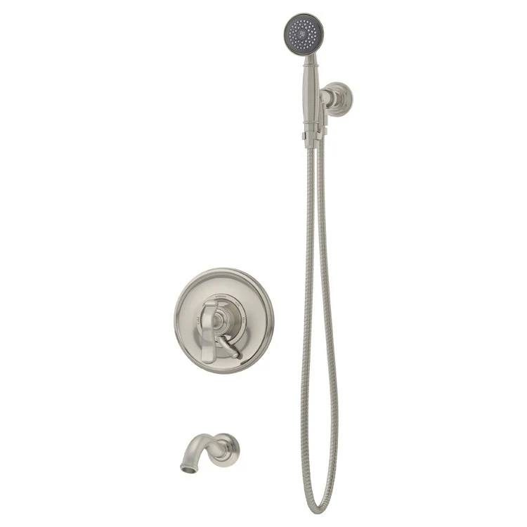 Tub Trim Winslet with Handshower 2 Lever Polished Chrome 1.5 Gallons per Minute - Frankwebs