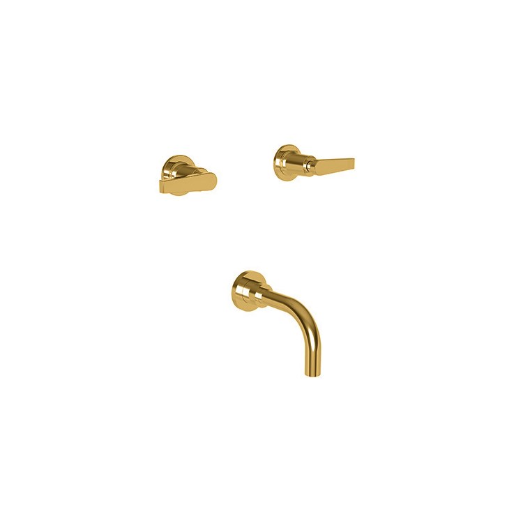 Tub Filler Trim Dorrance Wall Mount 2 Lever Polished Chrome ADA 7-7/8 Inch Spread - Frankwebs