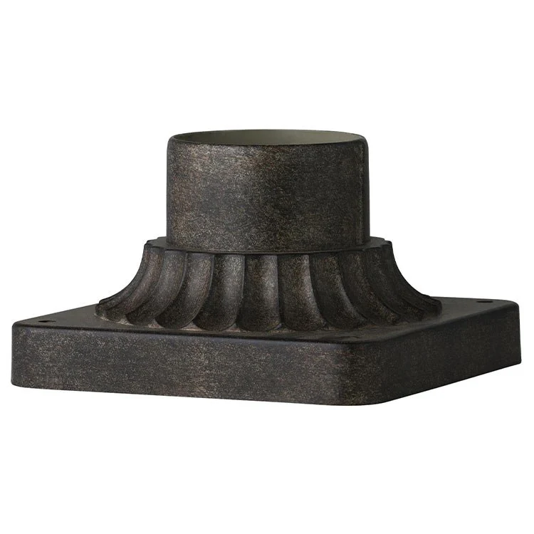Outdoor Fluted Pier Mount with Square Base - Frankwebs