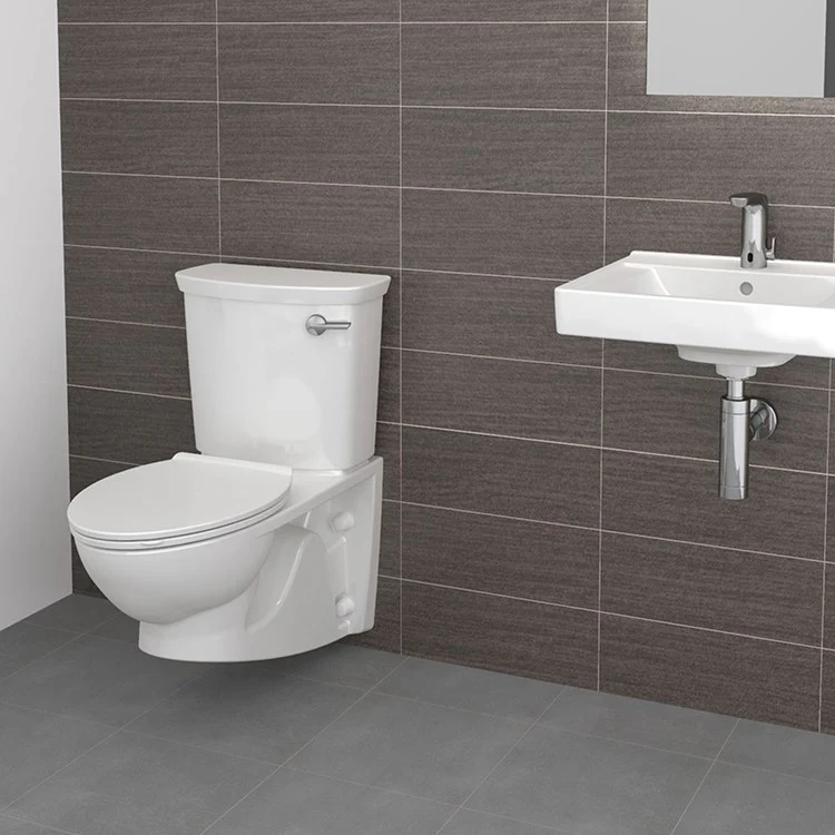 Glenwall VorMax Two-Piece Back Outlet Elongated Wall-Hung Toilet without Seat - Frankwebs