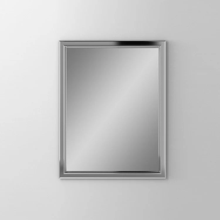 Bathroom Mirror Main Line Bryn Mawr Frame Rectangular 24W x 30H Inch Brushed Black Wall Mount - Frankwebs