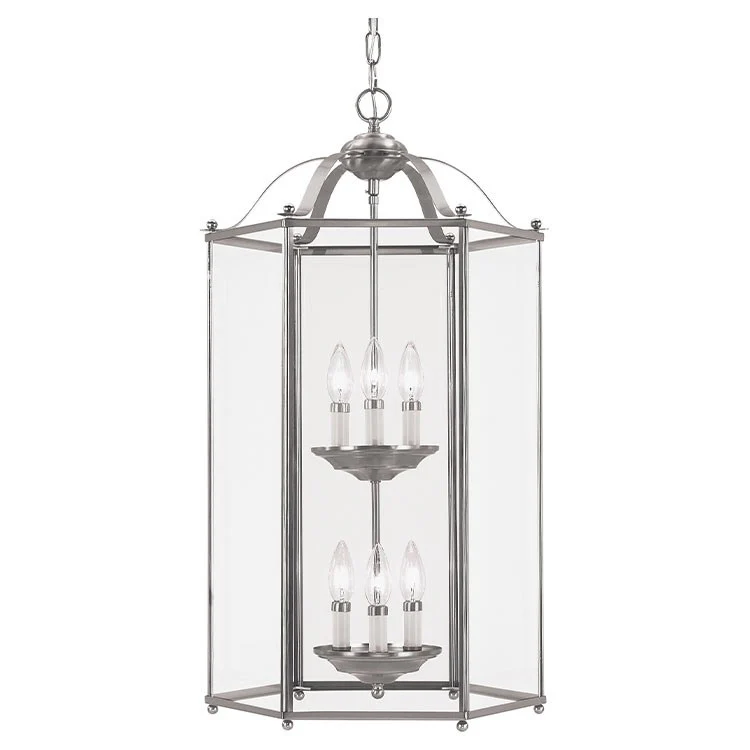 Bretton Six-Light Two-Tier Foyer Pendant - Frankwebs