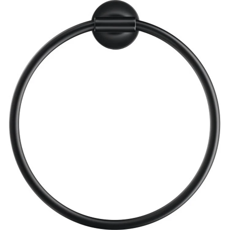 Towel Ring Starck T Round Black Matte 3 Inch Extension 8-1/4 Inch - Frankwebs