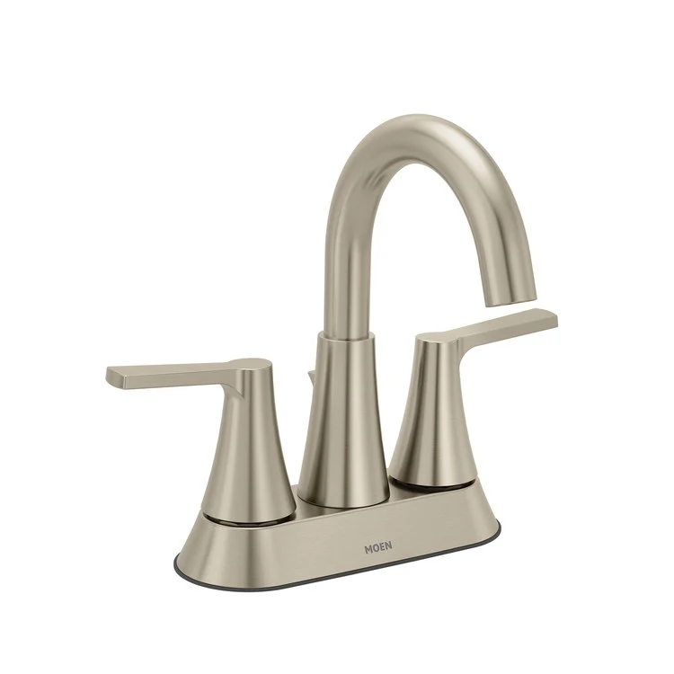 Lavatory Faucet Jase Centerset 4 Inch Spread 2 Lever ADA Brushed Nickel 1.2 Gallons per Minute Pop-Up 2 Hole - Frankwebs