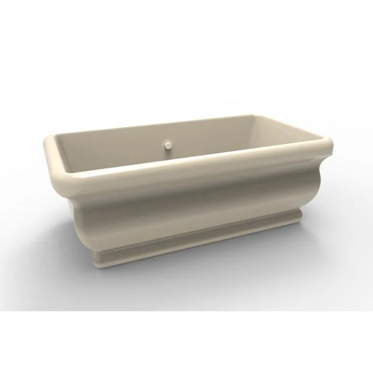 Air Tub Designer Collection Michelangelo Freestanding White Rectangle Acrylic 70 x 36 x 23 Inch - Frankwebs