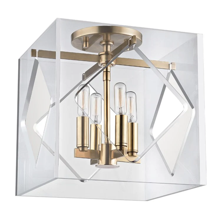 Travis Four-Light Flush Mount Ceiling Fixture - Frankwebs