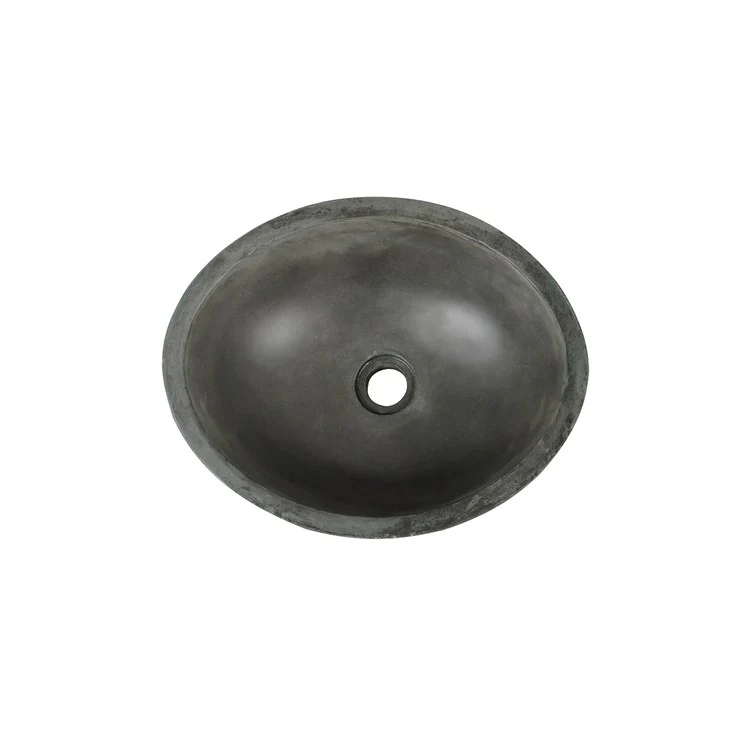Vessel Cordell Large Round 15-3/4 Inch Copper Green Concrete - Frankwebs