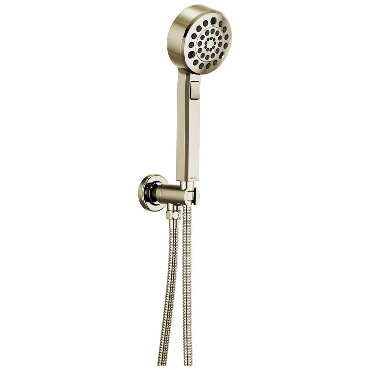 Handshower Set Levoir Brilliance Luxe Gold 4 Function WaterSense ADA 1.75 Gallons per Minute 60-82 Inch Hose Wall Mount - Frankwebs