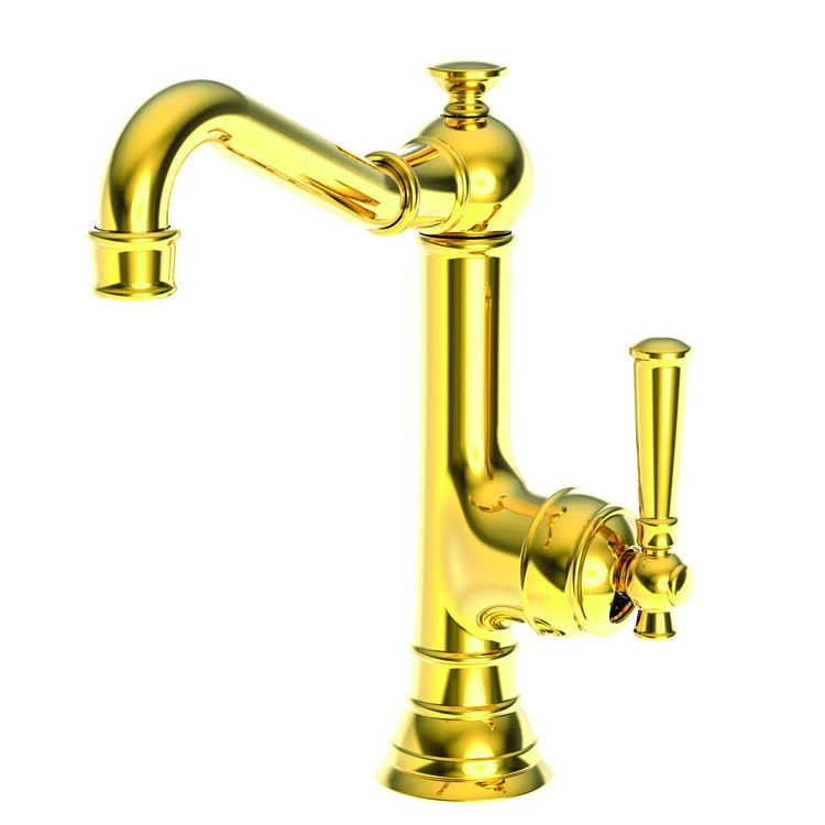 Bar Faucet Jacobean 1 Lever ADA Antique Copper Rotating Brass Spout Height 7-3/4 Inch 1.8 Gallons per Minute - Frankwebs