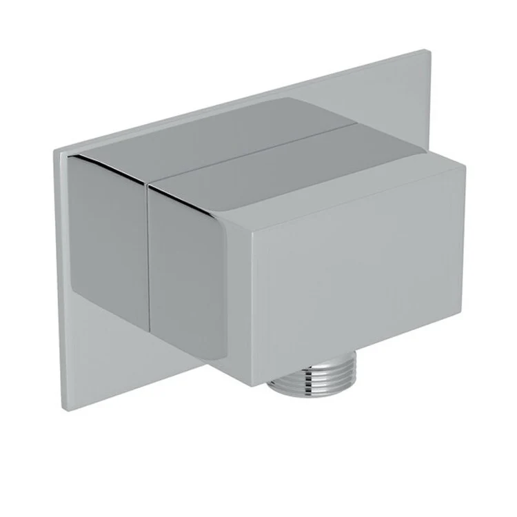 Handshower Elbow Square Outlet Brass Polished Nickel 1/2IN Female NPT Inlet 1/2IN Male Outlet - Frankwebs