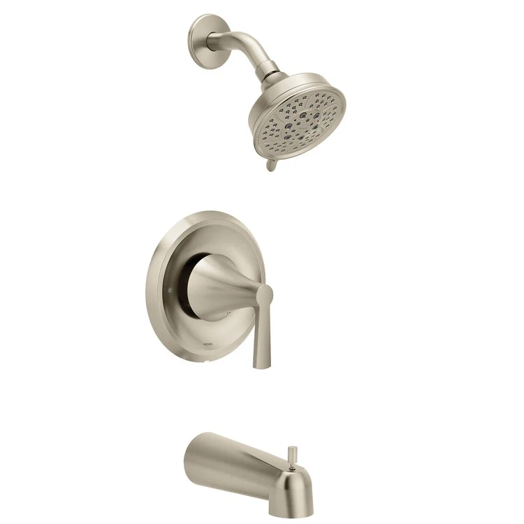 Tub and Shower Trim Jase Posi-Temp 1 Lever Brushed Nickel ADA 1.75 Gallons per Minute 4 Function - Frankwebs