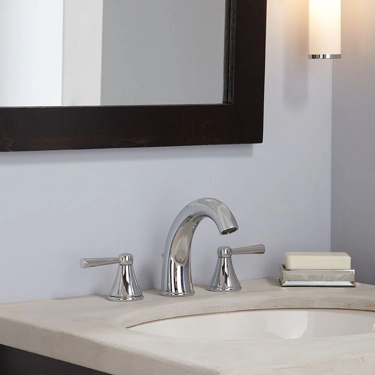 Silas Two Handle Widespread Bathroom Faucet with Drain - Frankwebs