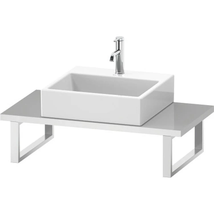 Lavatory Console L-Cube Mediterranean Oak Single Basin Compact 31-1/2 x 18-7/8 Inch 1-1/8 Inch - Frankwebs