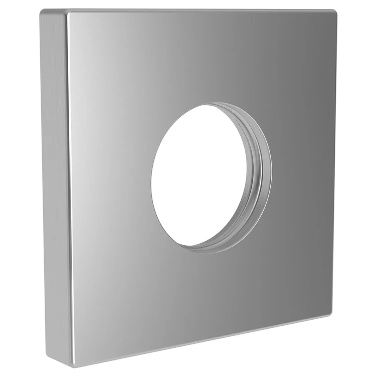Shower Arm Flange Square Midnight Chrome 2-1/2 Inch Brass - Frankwebs