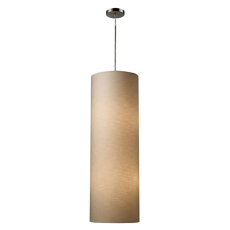 Fabric Cylinder Four-Light LED Pendant - Frankwebs