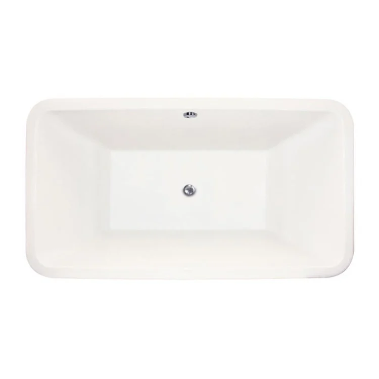 Soaking Tub Designer Collection Natasha 70 x 36 Inch Drop-In Tub Only Center Biscuit Acrylic - Frankwebs