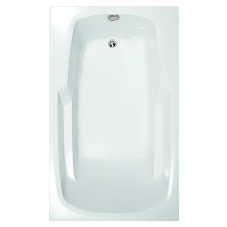 Soaking Tub Studio Collection 60 x 36 Inch Drop-In Tub Only End Bone Acrylic - Frankwebs
