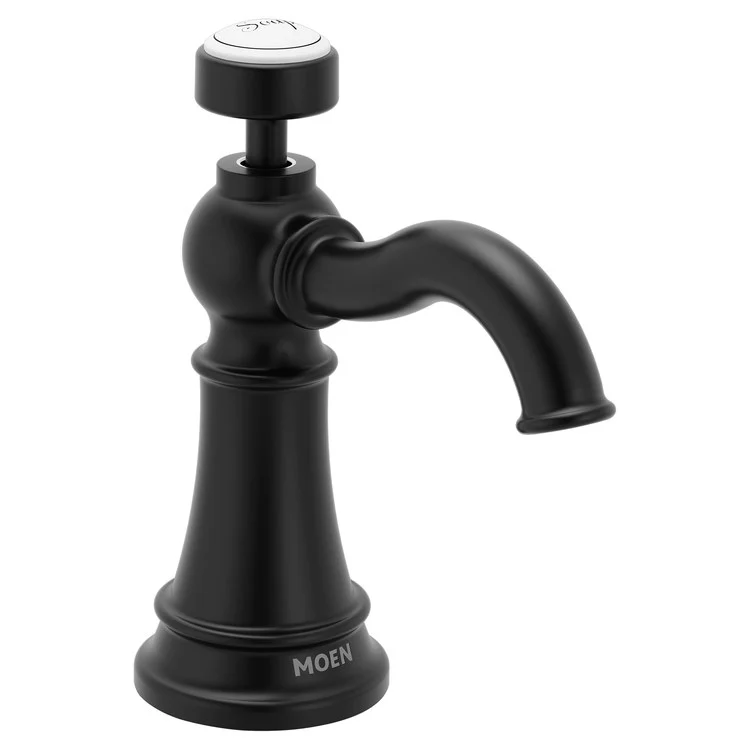 Soap Dispenser Weymouth Traditional Matte Black Deck Mount 18 Ounce - Frankwebs