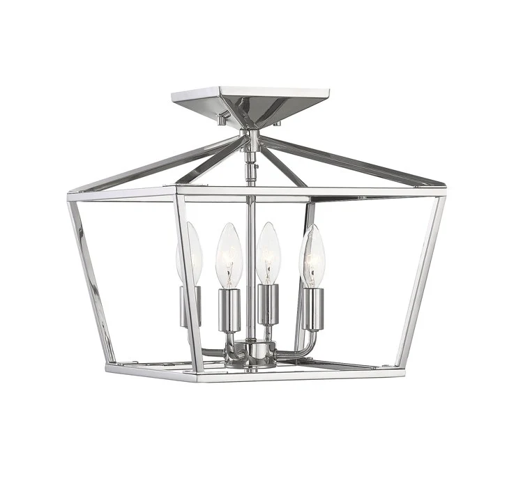 Townsend Four-Light Semi-Flush Mount Ceiling Fixture - Frankwebs