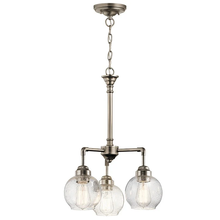 Niles Three-Light Chandelier/Semi-Flush Mount Ceiling Fixture - Frankwebs