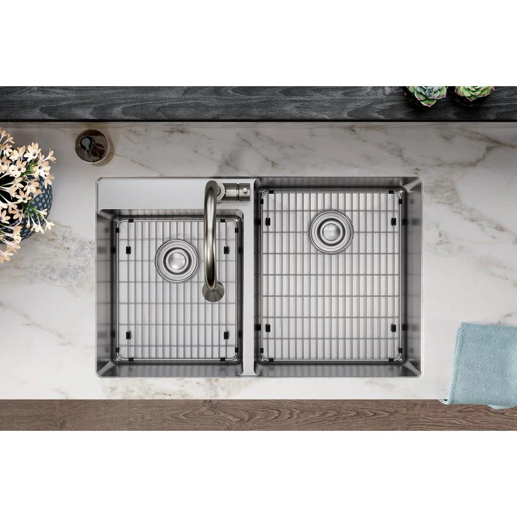 Sink Grid Crosstown Bottom Grid 12.5 x 14.5 Inch Polished Stainless Steel - Frankwebs