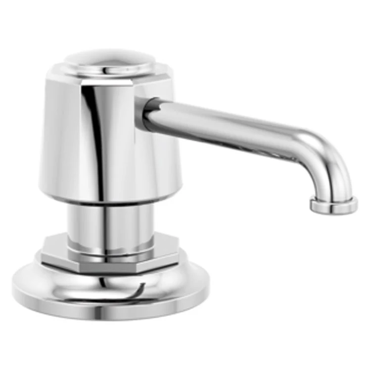 Soap Dispenser Rook Polished Chrome Deck Mount Plastic Metal with Lotion Pump 13 Ounce - Frankwebs