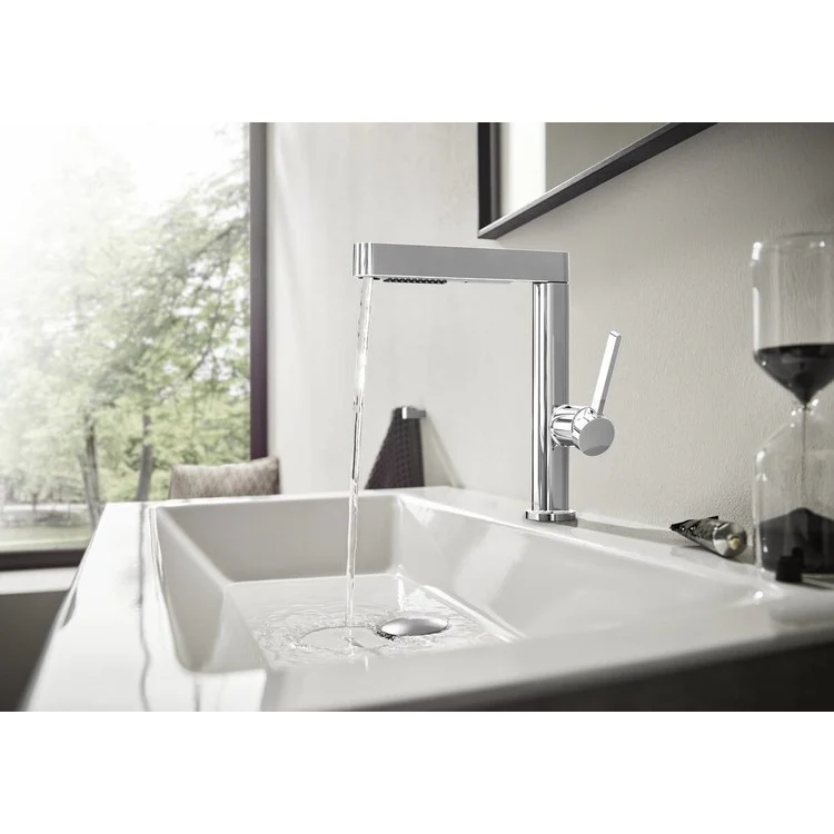 Lavatory Faucet Finoris 230 1 Lever ADA WaterSense Chrome 1.2 Gallons per Minute Less Drain 1 Hole Quick Clean ComfortZone EcoRight - Frankwebs