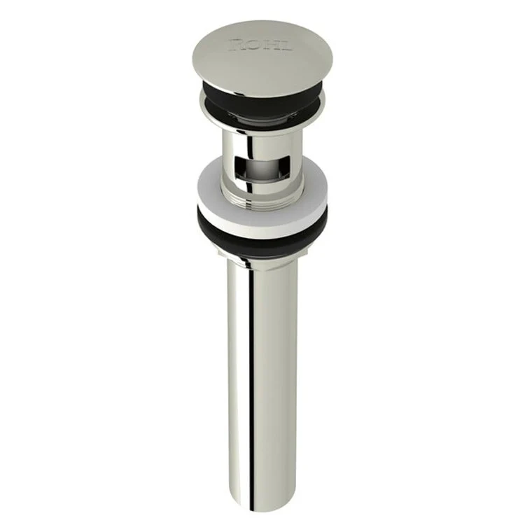 Push Drain Slotted Touch Seal Dome with 6 Inch Tailpiece 2-1/2 x 2-1/2 x 8-7/16 Inch Matte Black Brass for Drains - Frankwebs