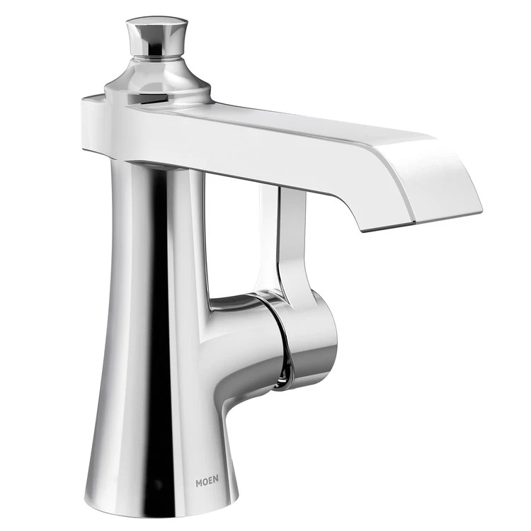 Lavatory Faucet Flara 1 Lever ADA WaterSense Chrome 1.2 Gallons per Minute 1/3 Hole Metal 5-1/4 Inch - Frankwebs