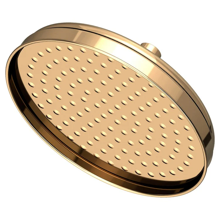 Traditional Single-Function Rainfall Showerhead - Satin Brass PVD - Frankwebs