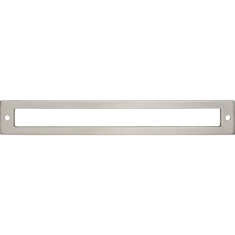 Pull Backplate Lynwood Hollin Rectangle Brushed Satin Nickel 7-9/16 Inch 2 Hole Zinc Alloy - Frankwebs