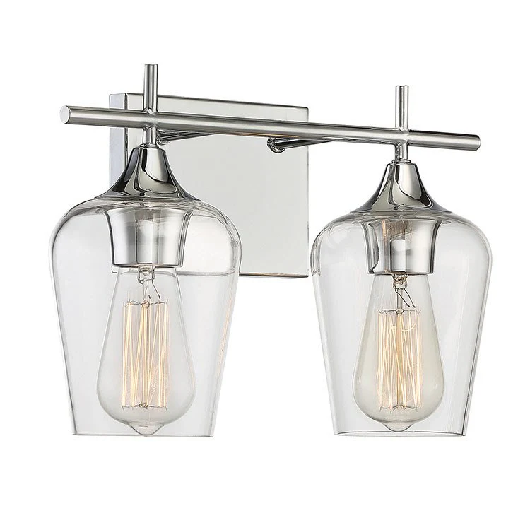 Octave Two-Light Bathroom Vanity Fixture - Frankwebs