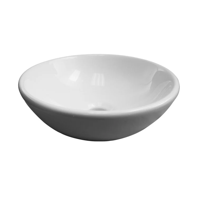 Vessel Essie Above Counter Oval 11-1/4 Inch White Vitreous China - Frankwebs