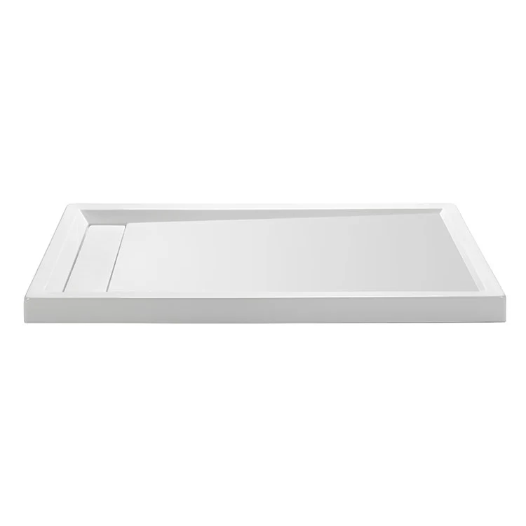 Shower Base Multiple Threshold Hidden Drain White 60 x 36 Inch Acrylic Hidden Right Hand Drain - Frankwebs