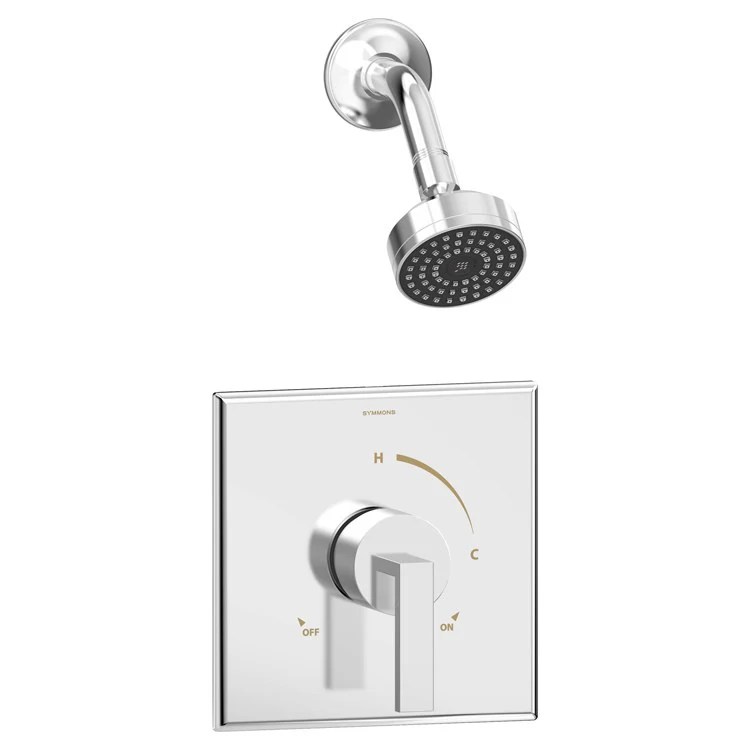 Shower Trim Dia Square 1 Lever Polished Chrome ADA 1.5 Gallons per Minute - Frankwebs
