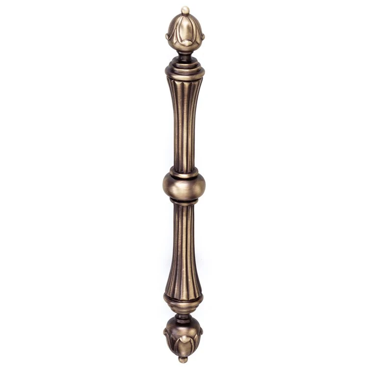 Pull Ornate Polished Antique Brass 4-1/2 Inch 8-3/4 Inch 1-5/8 Inch - Frankwebs