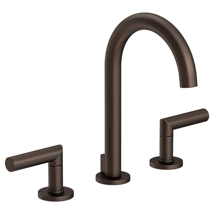 Lavatory Faucet Pavani Widespread 8 to 20 Inch Spread 2 Lever ADA Midnight Chrome 1.2 Gallons per Minute Brass Spout Height 6-1/8 Inch - Frankwebs