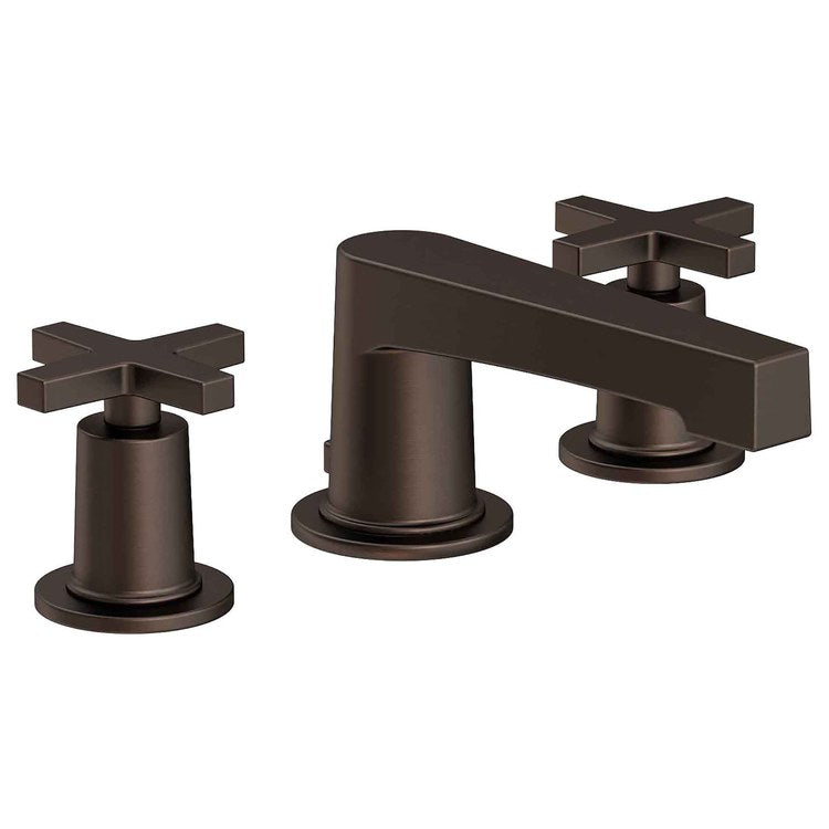 Lavatory Faucet Dorrance Widespread 8 to 20 Inch Spread 2 Cross ADA English Bronze 1.2 Gallons per Minute Brass Spout Height 2-5/16 Inch - Frankwebs