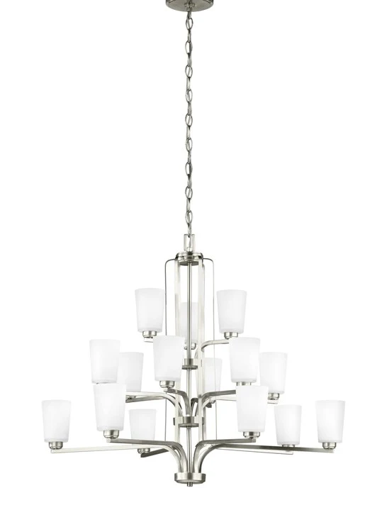 Franport Fifteen-Light Three-Tier Chandelier - Frankwebs