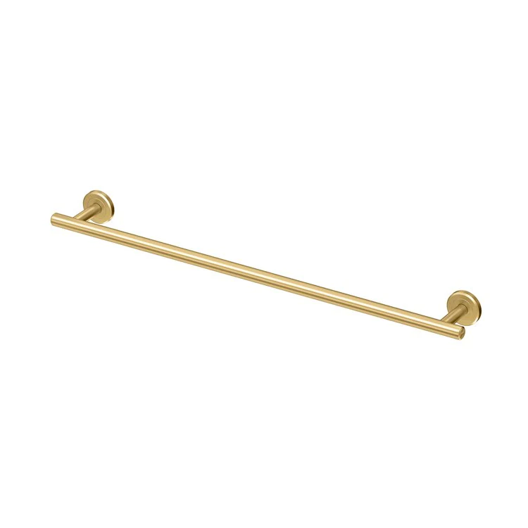 Towel Bar Latitude II 24 Inch Brushed Brass Wall Mount Brass - Frankwebs