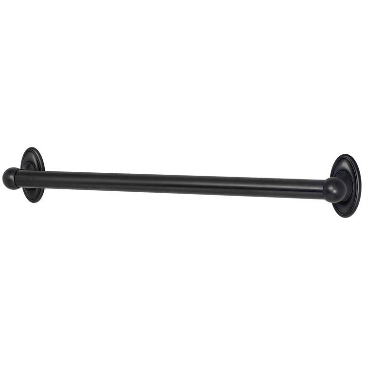 Grab Bar Classic Traditional 24 Inch Chocolate Bronze Concealed Wall Mount Brass 1-1/4 Inch - Frankwebs