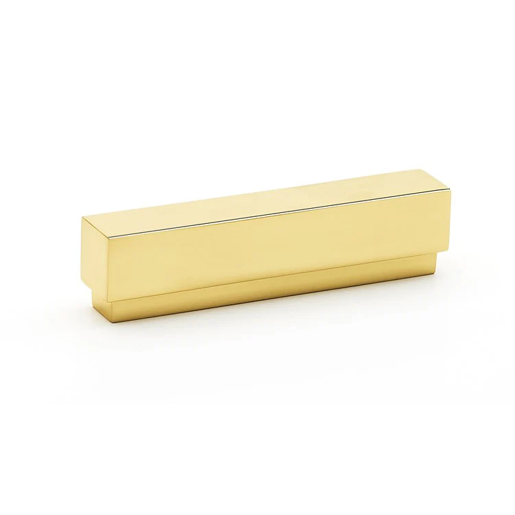 Pull Simplicity Unlacquered Brass 3 Inch 3-1/2 Inch 7/8 Inch - Frankwebs