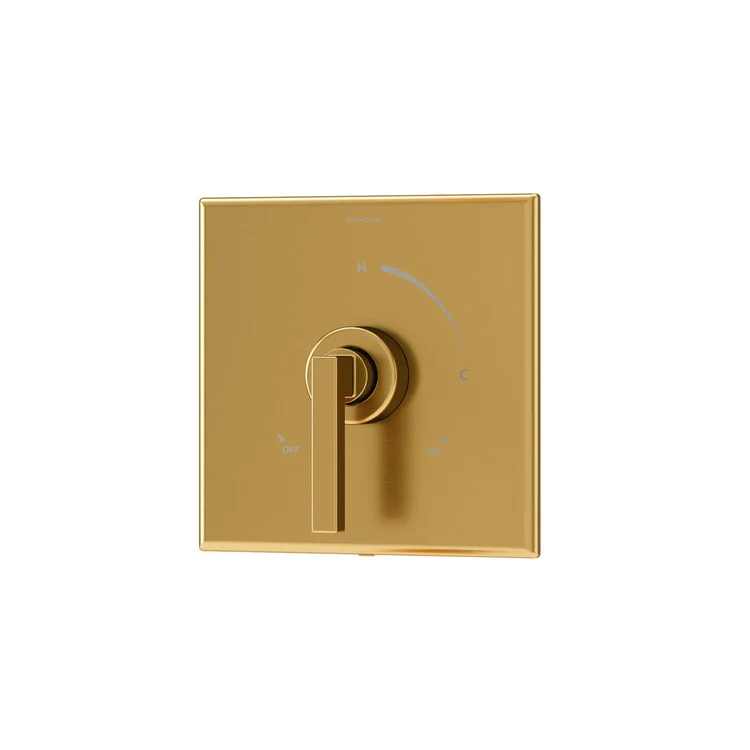 Shower Valve Trim Duro for Test Cap Valve 1 Lever Brushed Bronze ADA for 161/162 Series Temptrol Shower Valve - Frankwebs