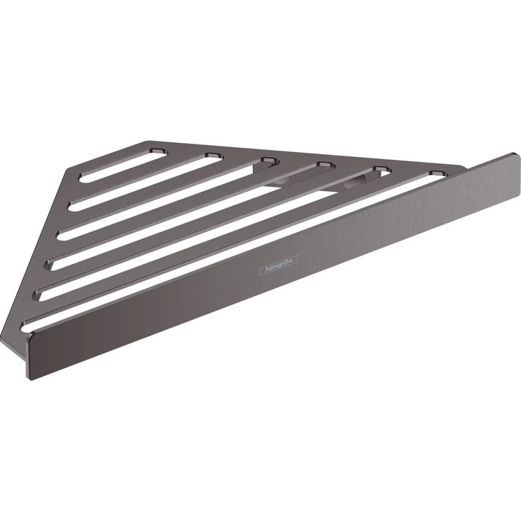 Shower Basket AddStoris Corner Brushed Bronze 5-5/6L x 12W x 1H Inch Metal Wall Mount - Frankwebs