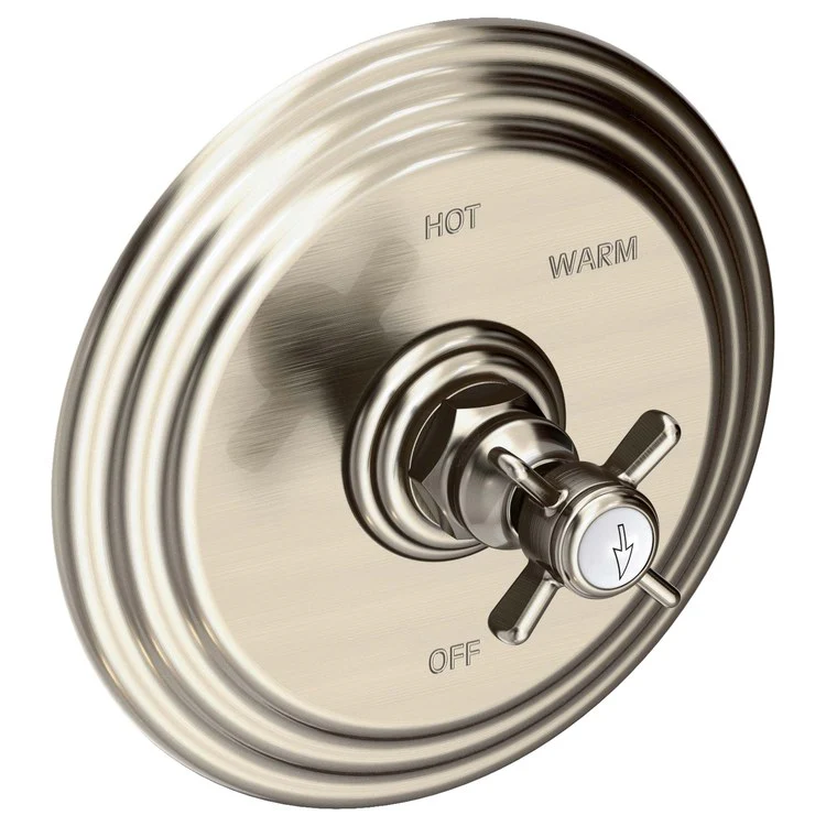 Pressure Balance Valve Trim Fairfield Round 1 Cross English Bronze ADA Depth 3-4/5 Inch - Frankwebs